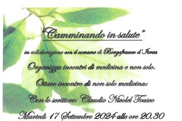 Presentazione del libro &quot;VENDO&quot; di Claudio Nicolel Tousco. A cura del gruppo &quot;Camminando in salute&quot;